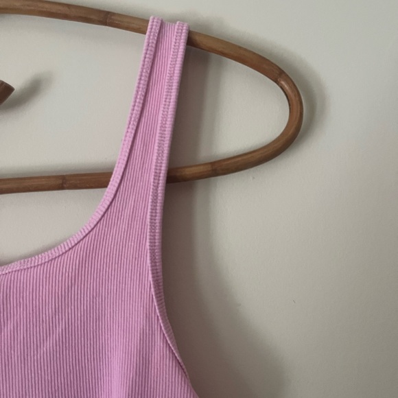 Zara Pink Ribbed Tank Top - Picture 5 of 7